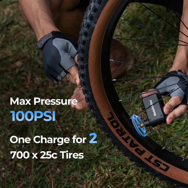 Tiny Bike Pump - Ultra Mini 100PSI Rechargeable Bicycle Pump