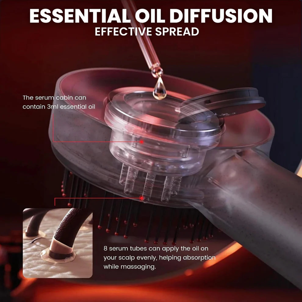 Red Light Therapy Scalp Massager