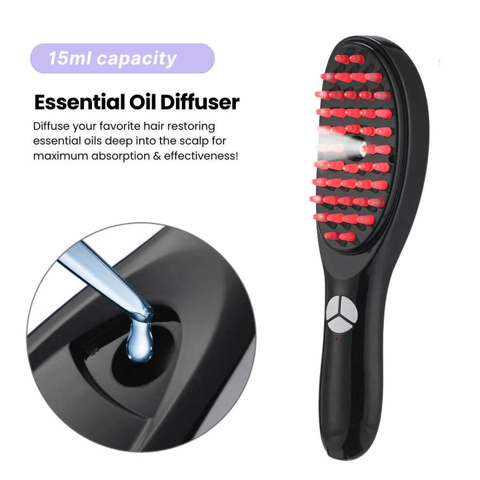 Blue & Red Light Therapy Electric Massage Comb