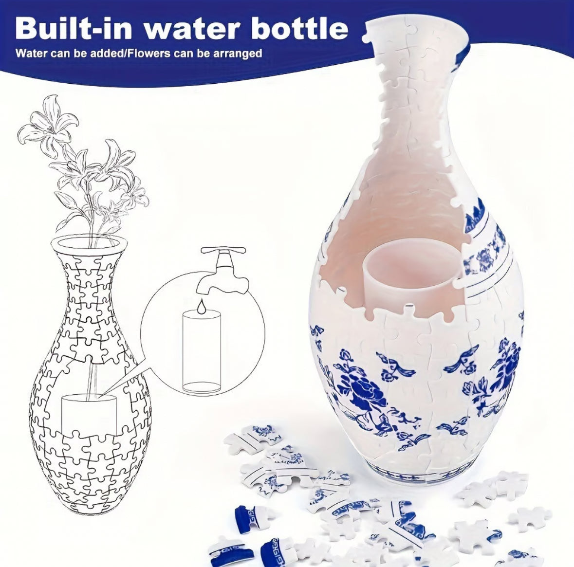 Vase Puzzle - (160 Piece)