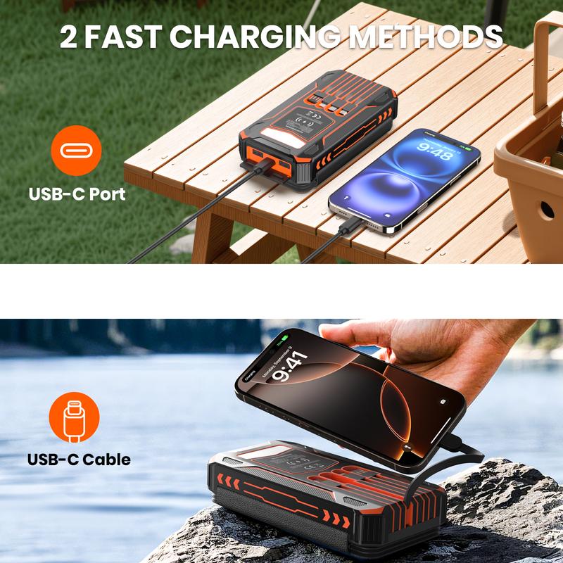 Portable Solar Wireless Charger 48,000mAh