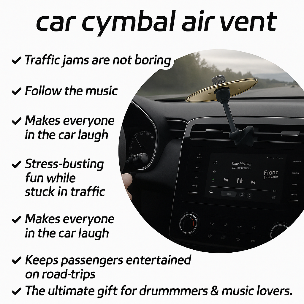 Mini Cymbal for Car Air Vent