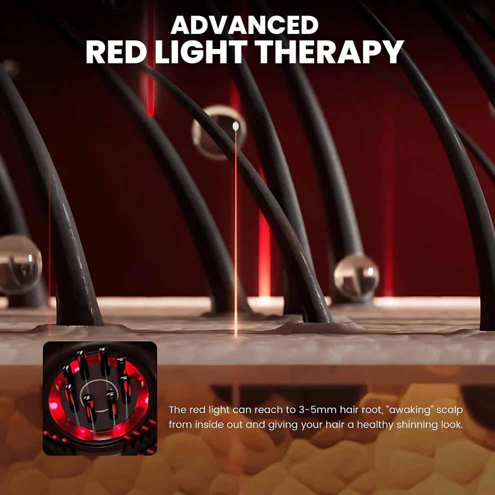 Red Light Therapy Scalp Massager